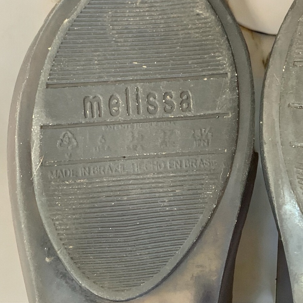 Charcoal Gray Gold Butterfly Melissa Ultragirl Adult Women’s Slip On Shoes - Picture 7 of 12